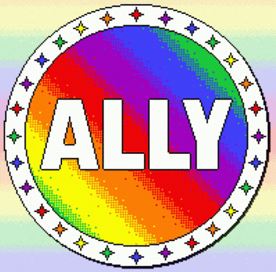 Rainbow Colored Circle With Ally GIF
