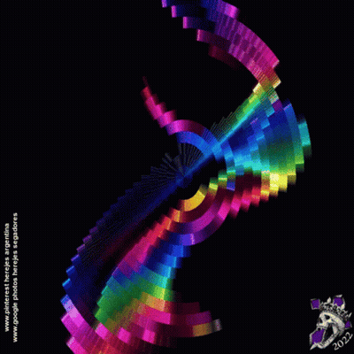 Rainbow Colored Swirl 2022 GIF