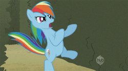 Rainbow Dash Fighting Moves GIF