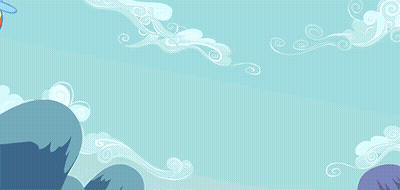 Rainbow Dash Flying With Rainbow Tail GIF