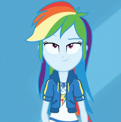 Rainbow Dash From My Little Pony Equestria Girls GIF