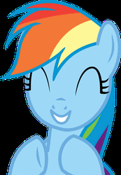 Rainbow Dash Happily Clapping Slowly GIF