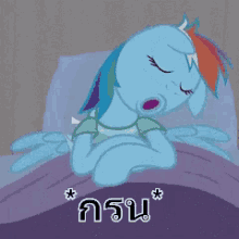 Rainbow Dash Little Pony Snoring