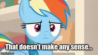Rainbow Dash My Little Pony Sad GIF
