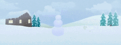 Rainbow Dash Snowman GIF