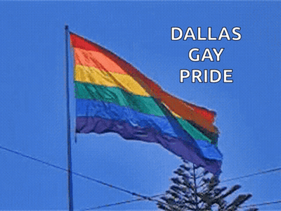 Rainbow Flag Dallas Gay Pride GIF
