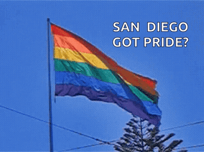 Rainbow Flag San Diego Got Pride GIF