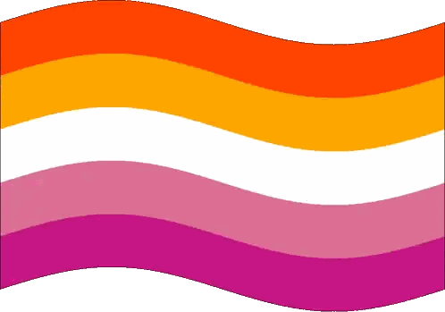 Rainbow Flag With Purple Orange White Stripes Sticker