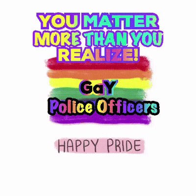 Rainbow Flag You Matter More Than You Realize Gay Police Officers GIF