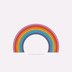 Rainbow Flashing Colors GIF