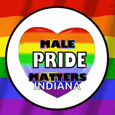 Rainbow Heart Male Pride Matters Indiana GIF