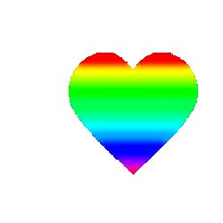 Rainbow Heart Natalie Kenig Sticker GIF