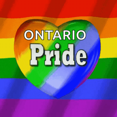 Rainbow Heart Ontario Pride GIF