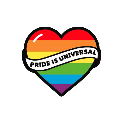 Rainbow Heart Pride Is Universal Sticker
