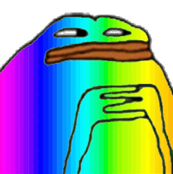 Rainbow Hmm Sticker GIF