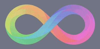 Rainbow Infinity Symbol GIF