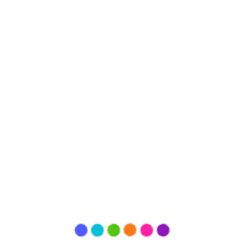 Rainbow Lines And Stars Graphic Sticker