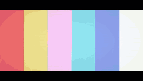 Rainbow Of Colors On Black Background GIF
