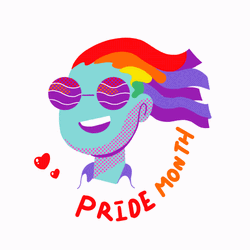 Rainbow Pride Month LGBTQIA Bisexual GIF