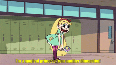 Rainbow Princess Star GIF