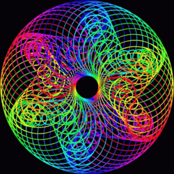 Rainbow Rings Optic GIF