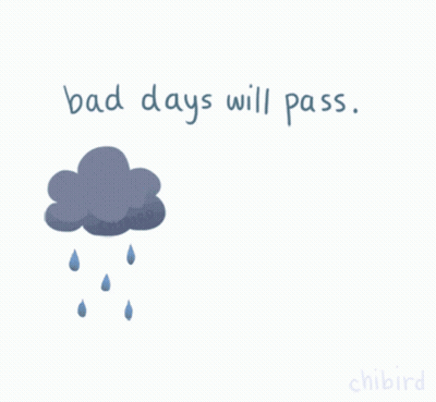 Rainbow Saying Bad Days Will Pass GIF