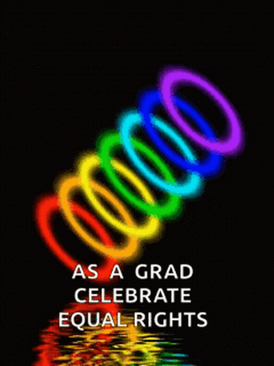 Rainbow Slinky As A Grad Celebrate Equal Rights GIF
