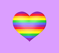 Rainbow Spinning Heart GIF