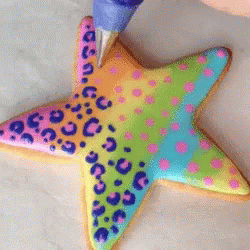 Rainbow Star Cookie GIF