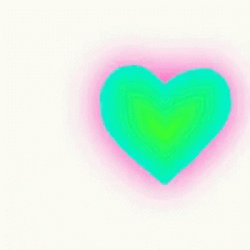 Rainbow Star Glowing Heart GIF