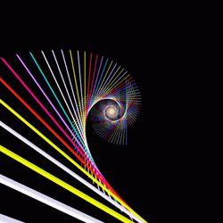 Rainbow Sticks Fractal Optic GIF