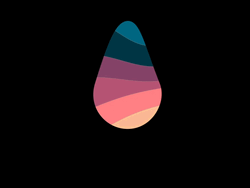 Rainbow Stripe Bounce Drip Background GIF