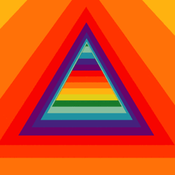 Rainbow Triangle Tunnel GIF