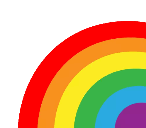 Rainbow With Pride Text Sticker