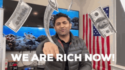 Raining Funny Money GIF