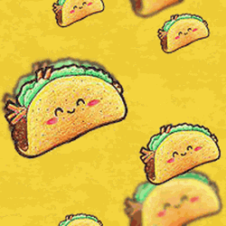 Raining Tacos Falling Animated Smile