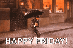 Rainy Friday Man Stamping Feet On Puddle GIF