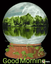 Rainy Good Morning In Snow Ball GIF