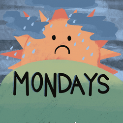 Rainy Monday Work Meme GIF