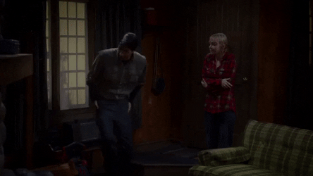 Rainy Night Cabin In The Wood GIF