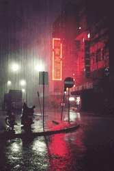 Rainy Night In China GIF
