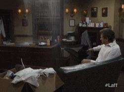Rainy Night Inside The House Umbrella GIF