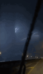 Rainy Night Lightning GIF