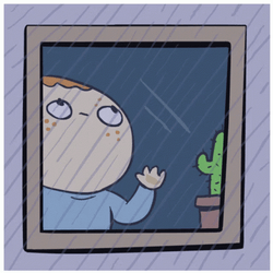 Rainy Night Sad Boy GIF