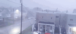 Rainy Night Thunder Lightning GIF