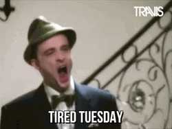 Rainy Tired Tuesday Yawning GIF