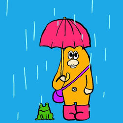 Rainy Tuesday Cute Animation GIF