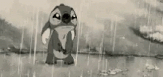 Rainy Wednesday Stitch Crying GIF