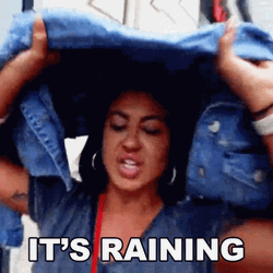 Rainy Wednesday Woman Its Raining GIF