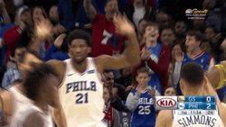 Raise The Roof Joel Embiid 76Ers GIF